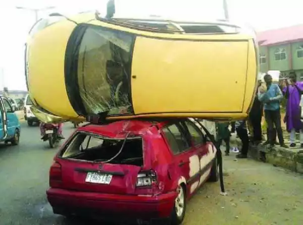 So Tragic: Partygoers Escape Death in Osun Ghastly Car Crash (Photo)